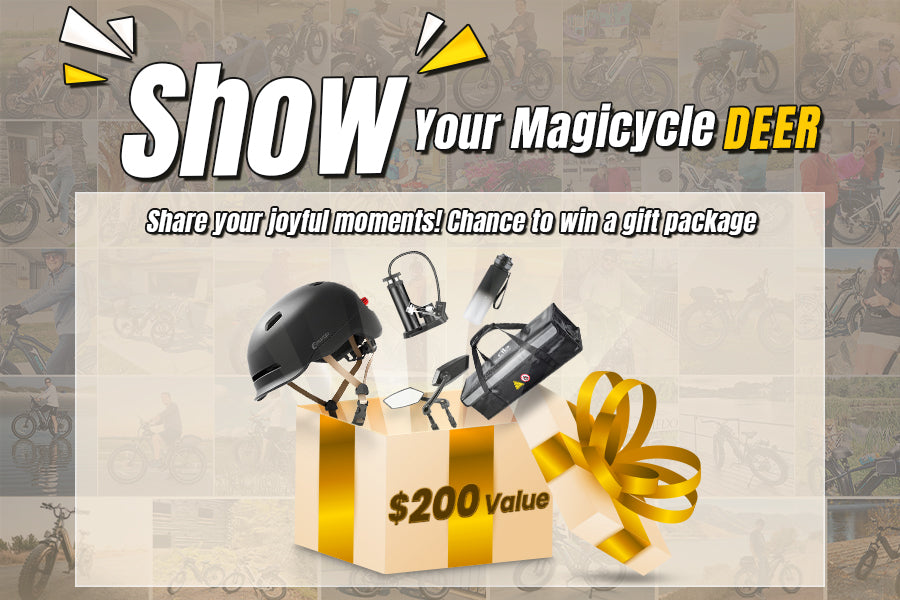 Giveaways for 100 Lucky Owners of Magicycle Deer Full Suspension Ebikes best ebikes