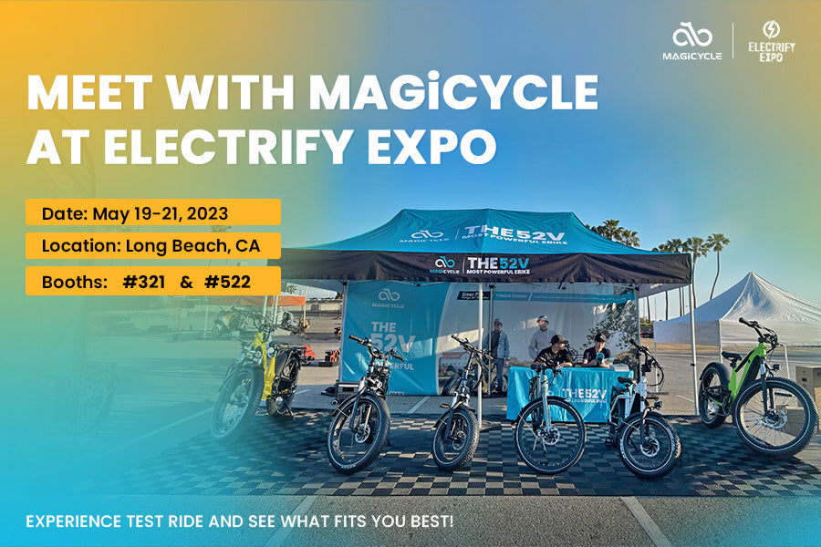 Meet Magicycle at the Electrify Expo 2023 in Long Beach The Poster of Magicycle's Upcoming Model