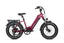 Maroon Magicycle Ocelot Pro Step-Thru Fat Tire Electric Bike with bike rack