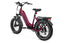 Maroon Magicycle Ocelot Pro 2.0 fat tire electric bike with rear rack