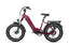 Maroon Magicycle Ocelot Pro Step-Thru Fat Tire Electric Bike with bike rack