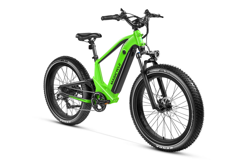 Magicycle Deer full suspension ebike SUV in green for off-road riding