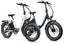 Magicycle Jaguarundi 2.0 torque sensor fat tire ebikes in white and navy blue