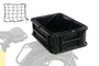 Large Ebike Rear Basket with Liner & Cargo Net