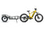 Yellow Magicycle Deer SUV ebike with trailer for off-road excursions