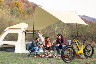 5-6 Person Pop-Up Family Camping 2-in-1 Canopy Tent, Instant Cabin Easy Set Up Outdoor Waterproof Portable