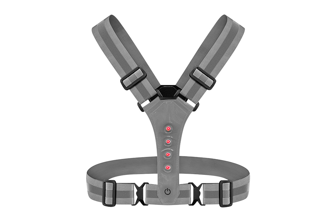 LED Reflective Vest Cycling Gear, USB Rechargeable LED Light Up Vest High Visibility with Adjustable Waist/Shoulder