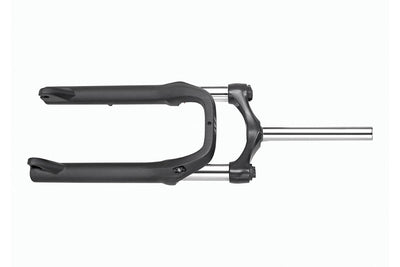 Alloy front fork for Magicycle e-bikes with preload adjustment and lockout.