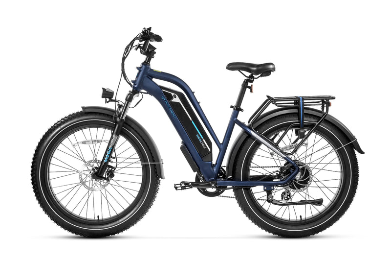 Magicycle 52V Cruiser Pro Step-Over Ebike with fat tires and durable design.