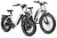 Magicycle Cruiser Pro and Ocelot Pro electric bikes with fat tires