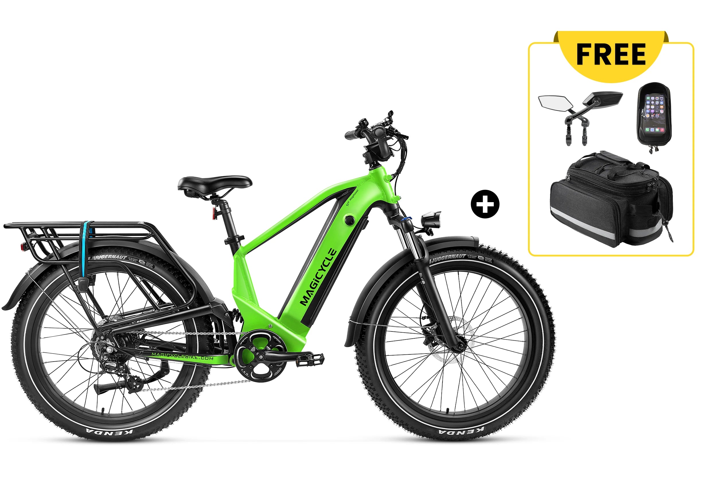 Magicycle Deer StepOver Full Suspension Ebike SUV Touring Version
