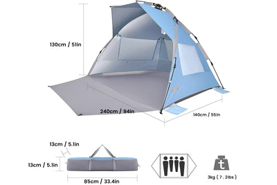 Hydraulic Quick-up Beach Tent