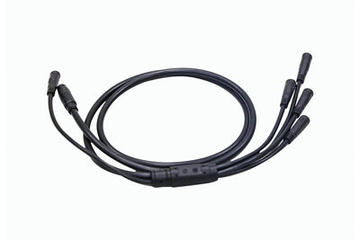 Magicycle integration cable with multiple connectors for e-bike power supply