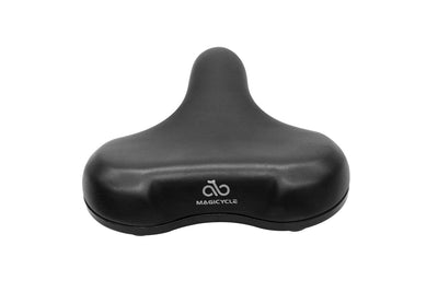 Magicycle comfort saddle with memory foam padding and waterproof cover