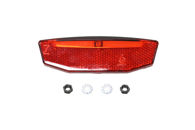 Magicycle E-bike taillight with mounting accessories for improved nighttime cycling safety.