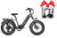Gray Magicycle Ocelot Pro Step-Thru Fat Tire Electric Bike with accessories