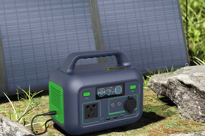 Portable Solar Generator, 300W Portable Power Station with Foldable 60W Solar Panel