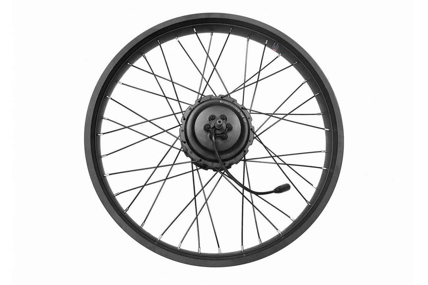 Magicycle ebike rear wheel with motor kit, 20-inch design, ready for installation
