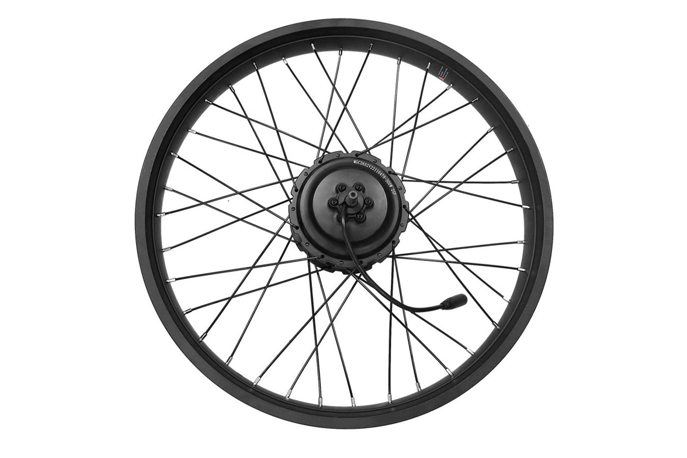 20-inch rear wheel for Magicycle ebike with motor hub and black spokes