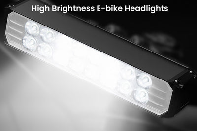 Super Bright LED Electric Bike Light, Waterproof Bike Headlight USB Rechargeable