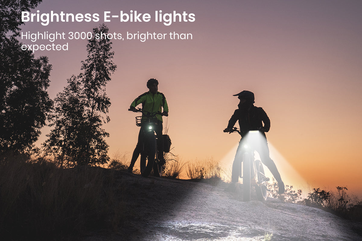 Super Bright LED Electric Bike Light, Waterproof Bike Headlight USB Rechargeable