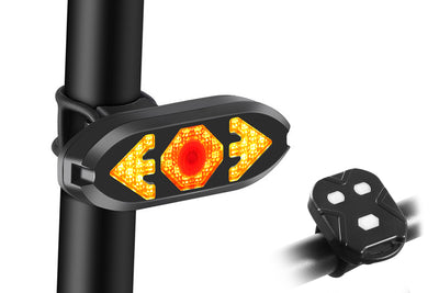 Ebike Tail Light with Turn Signals Wireless Remote Control Waterproof