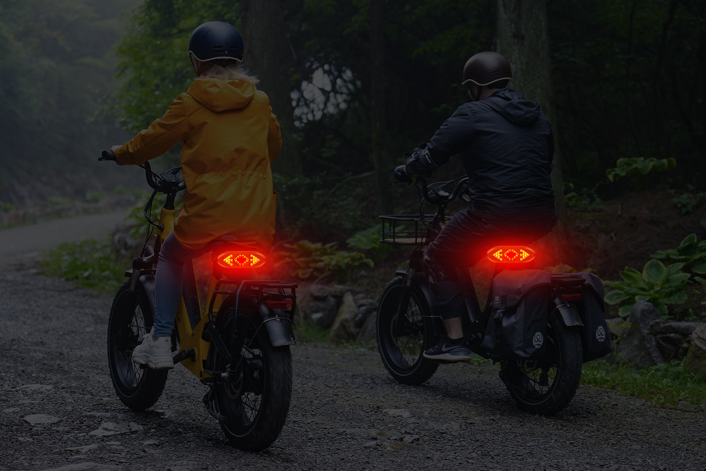 Ebike Tail Light with Turn Signals Wireless Remote Control Waterproof