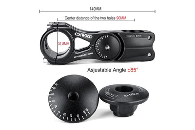 Adjustable Electric Bike Aluminum Alloy Stem