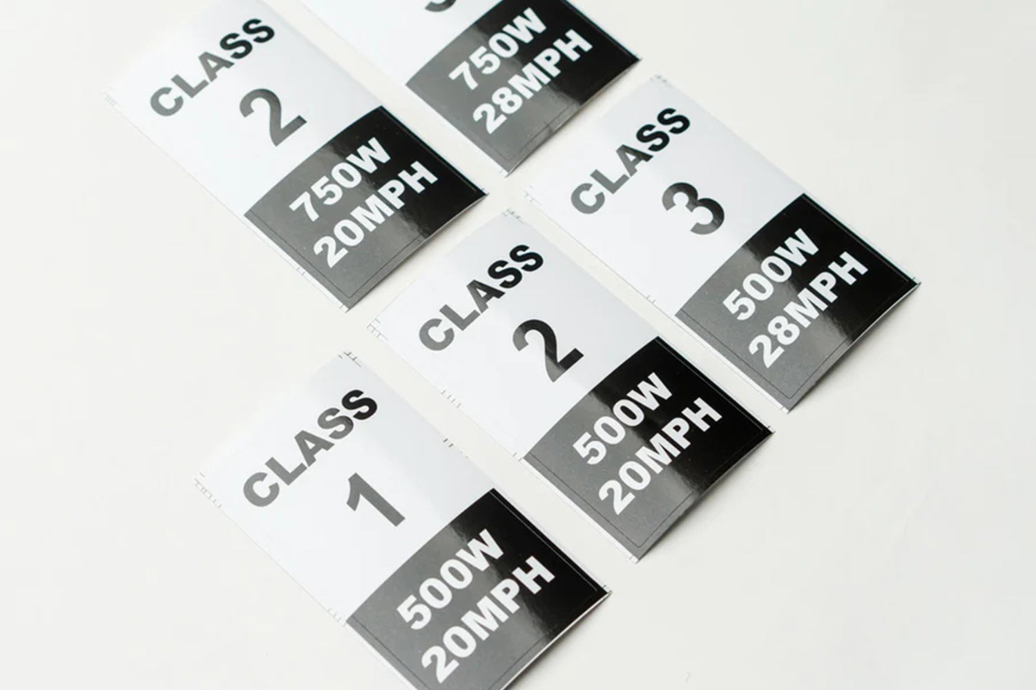 Ebike Stickers - Frame Identification Class Number Stickers - Magicycle ...