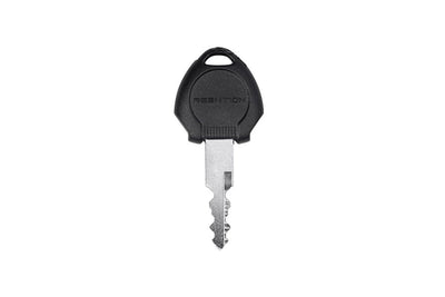 Black key for Magicycle ebike model 101, custom replacement for lost keys.