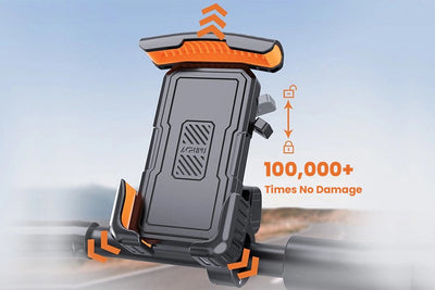 Durable ACRUNU Rotatable Phone Holder for ebikes with 100,000+ damage-free uses