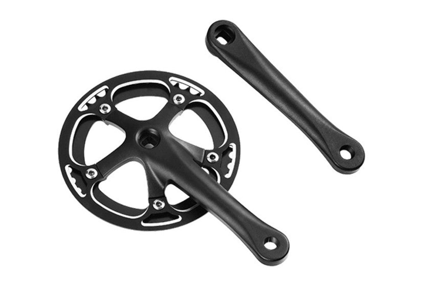 Dual-sided aluminum crank set with cruiser chainring for Magicycle E-bike