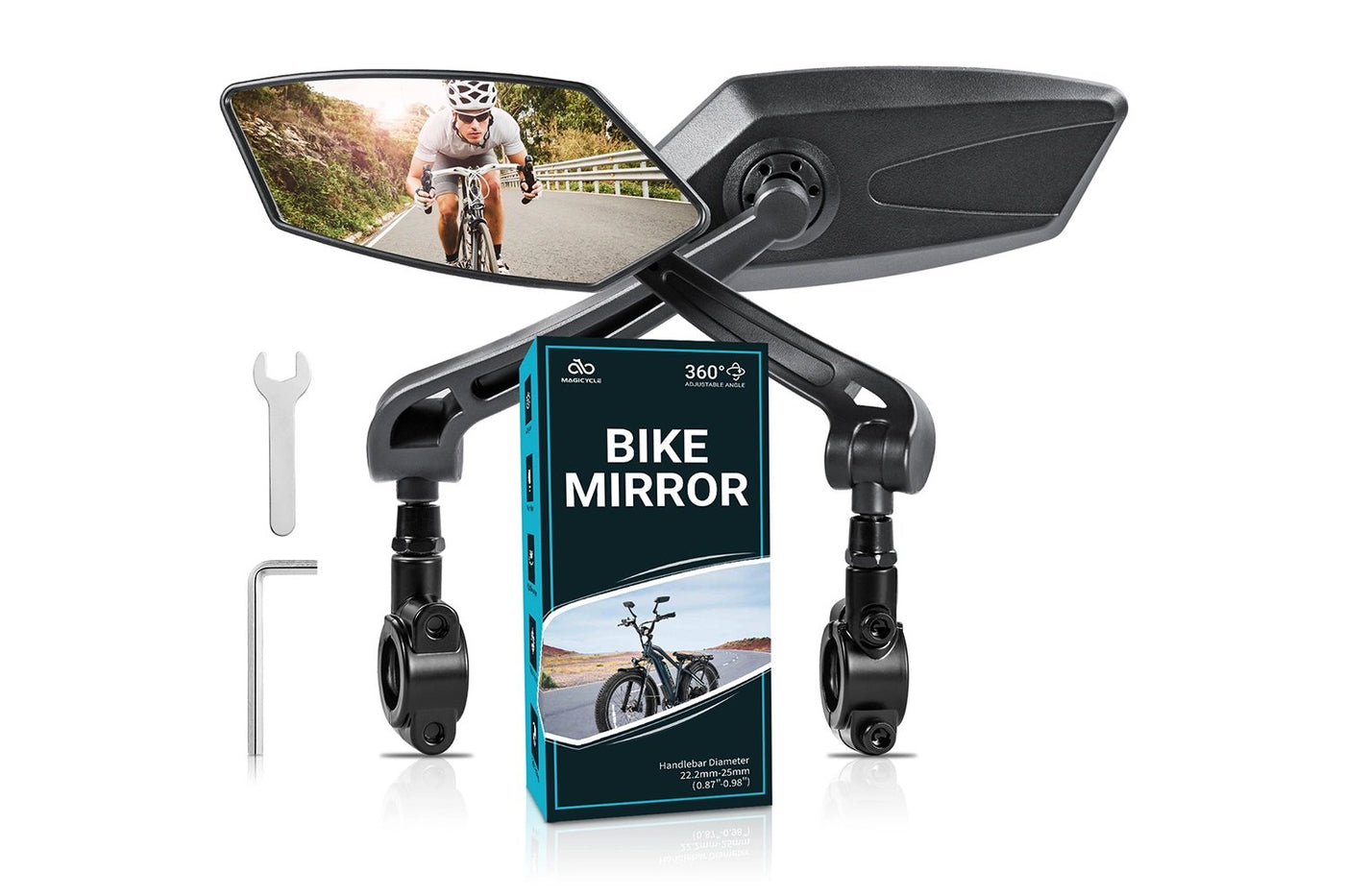 Magicycle HD Blast-Resistant Bike Mirrors