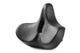 Ergonomic oversized black e-bike seat saddle with dual spring shock absorption