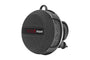 Portable Bluetooth e-bike speaker with small screen and control buttons.